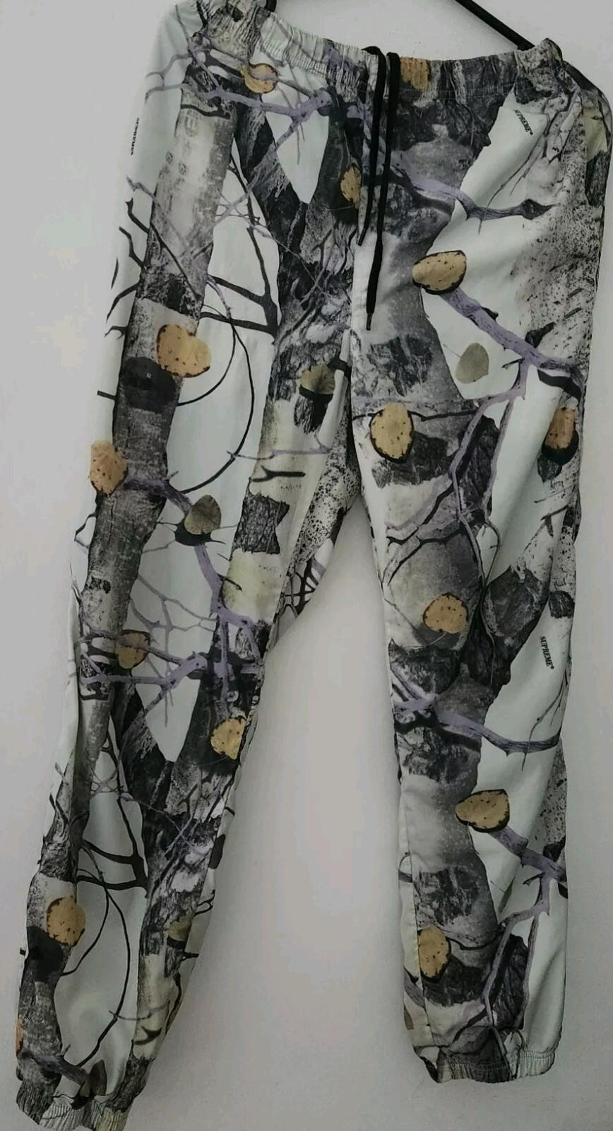 SS14 Supreme Aspen Wood Warm Up pant S White trousers pants Vintage 2014 Tree