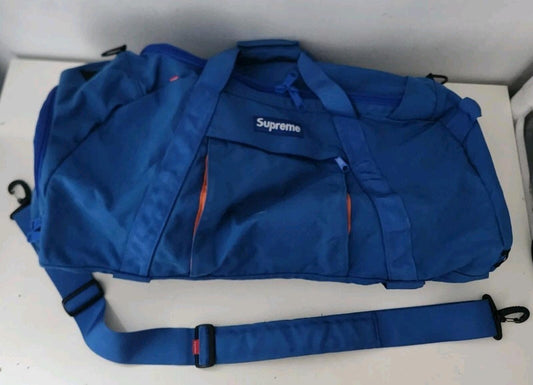FW04 Supreme 40 Thieves XD Duffle Bag Blue Duffel Vintage 2004 Made In U.S.A
