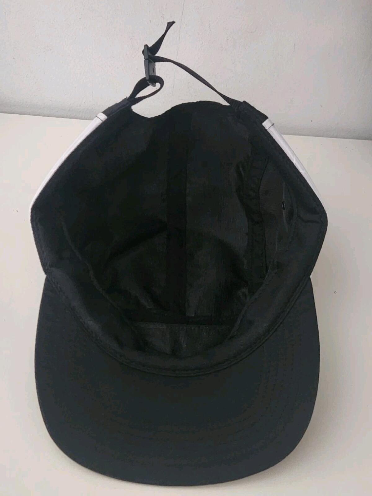 SS14 Supreme Reflective Stripe Camp Cap Black Hat Box logo Made In U.S.A