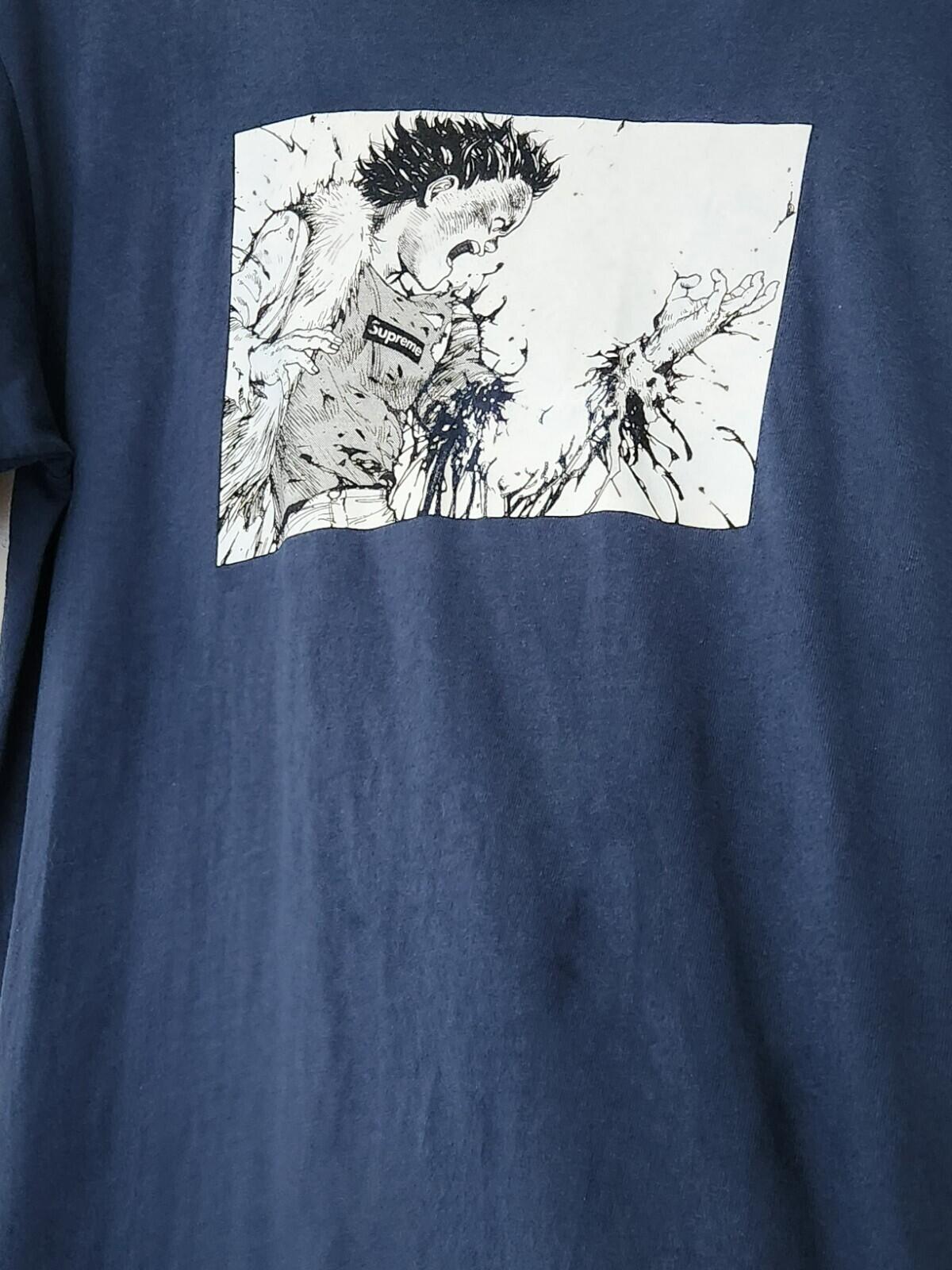 FW17 Supreme x Akira Arm tee size M medium DYED BLUE T-shirt Anime Japanese