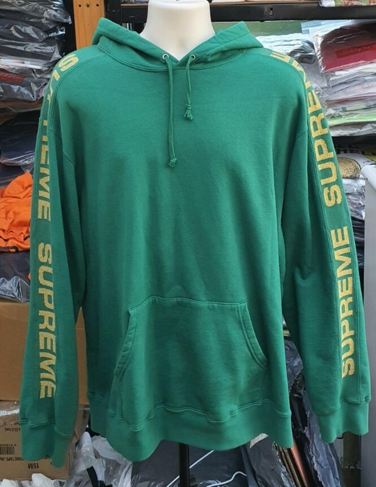 SS20 Supreme Metallic Rib Hooded Sweatshirt Size XL