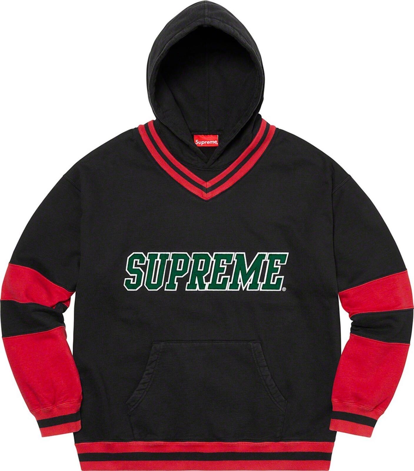 FW20 Supreme Hockey Hooded Sweatshirt Black Size M