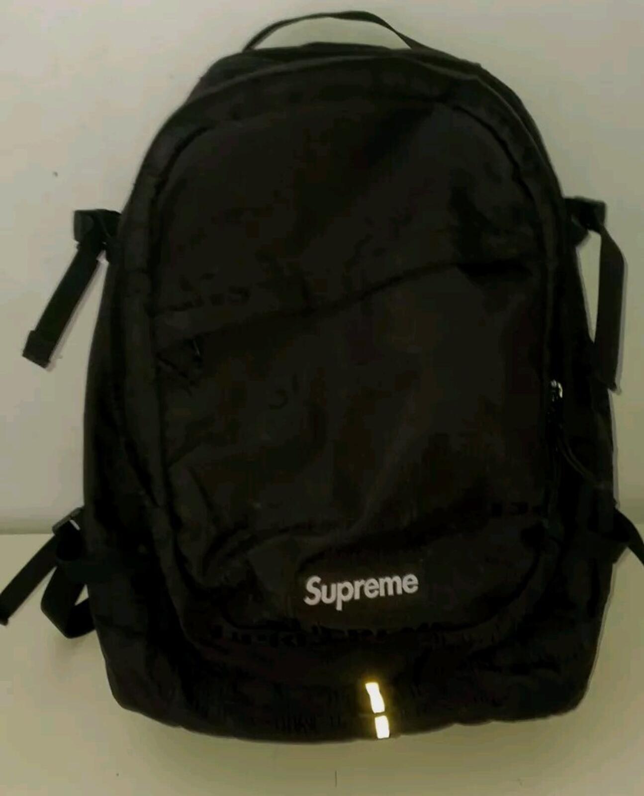 SS19 Supreme Black Backpack Schwarz