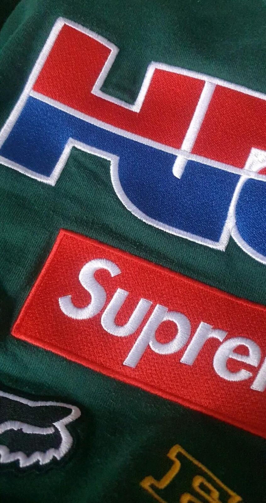 FW19 Supreme x Fox Racing Sweatshirt Dark Green crewneck M medium HRC Jumper