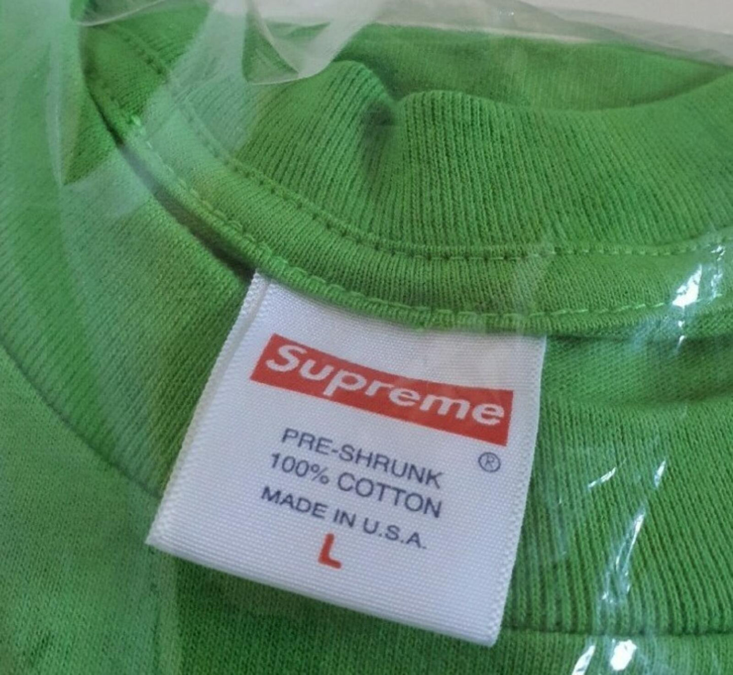 SS20 Supreme x Rammellzee green tee size L large T-shirt New and unopened