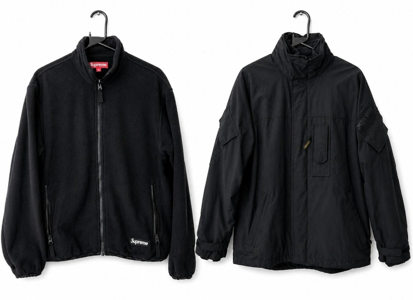 FW23 Supreme 2-in-1 GORE-TEX Polartec Liner Jacket Black Size S Waterproof