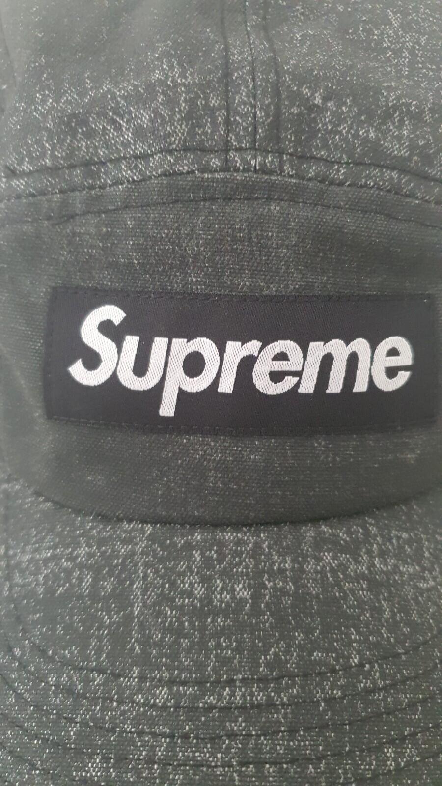 SS22 Supreme Coated Cordura Camp Cap Black