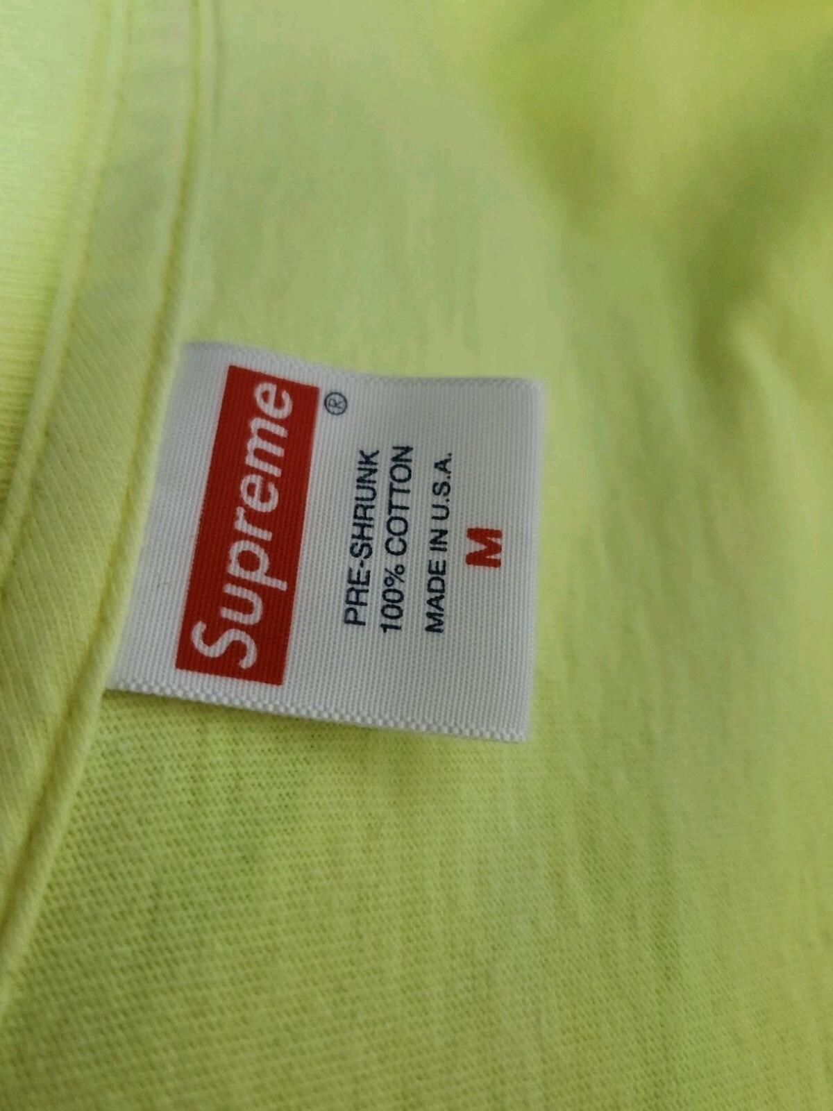 SS18 Supreme Diamonds Tee Size M Medium T-shirt Bright Yellow