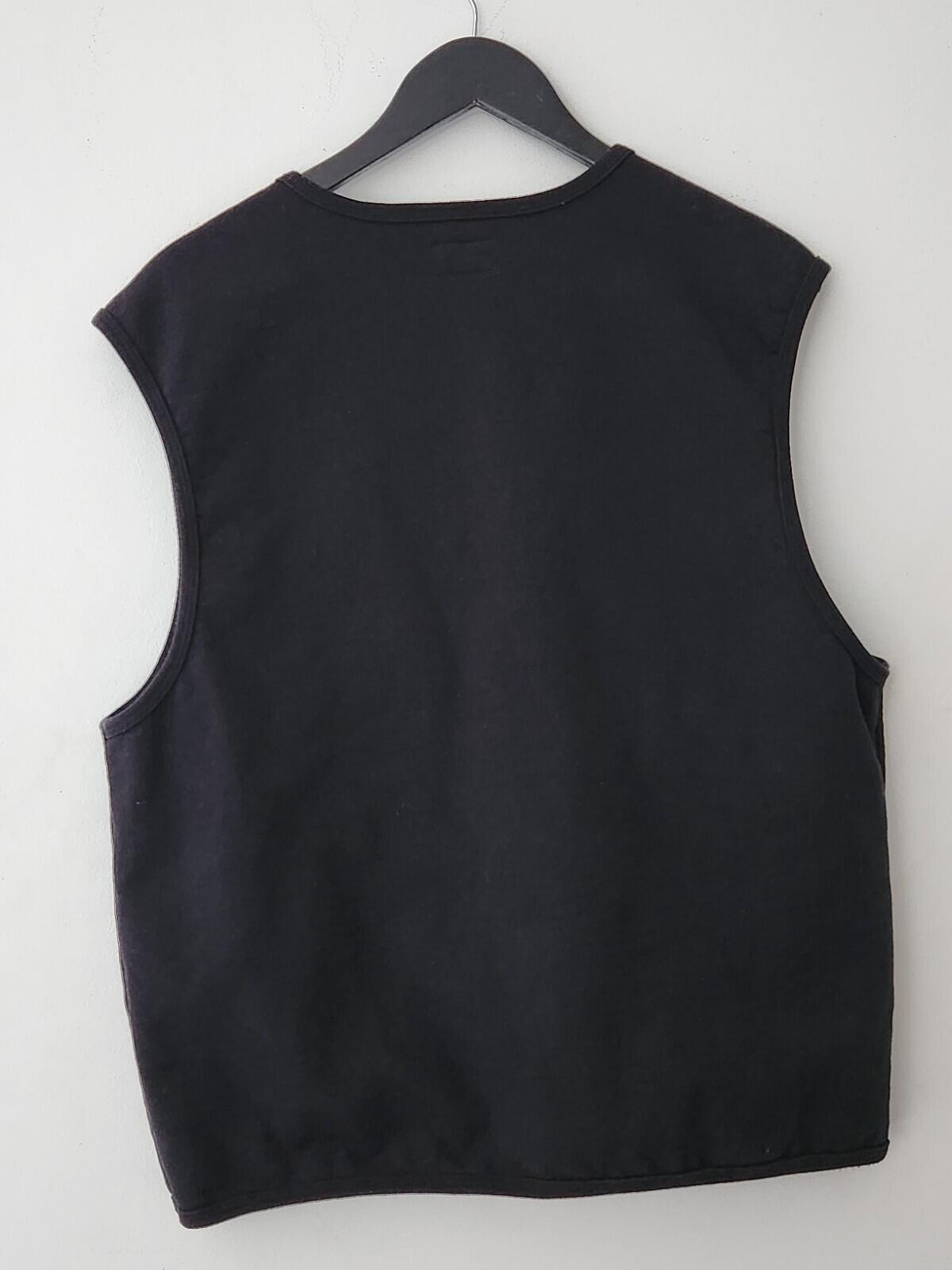FW20 Supreme Zip Up Sweat Vest Black Size S
