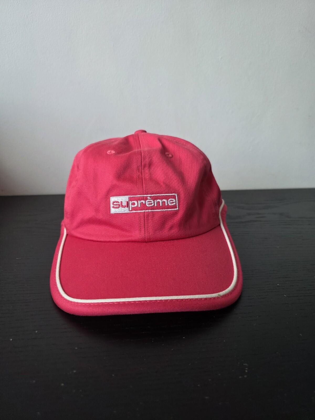SS20 Supreme Piping 6-panel Cap Pink