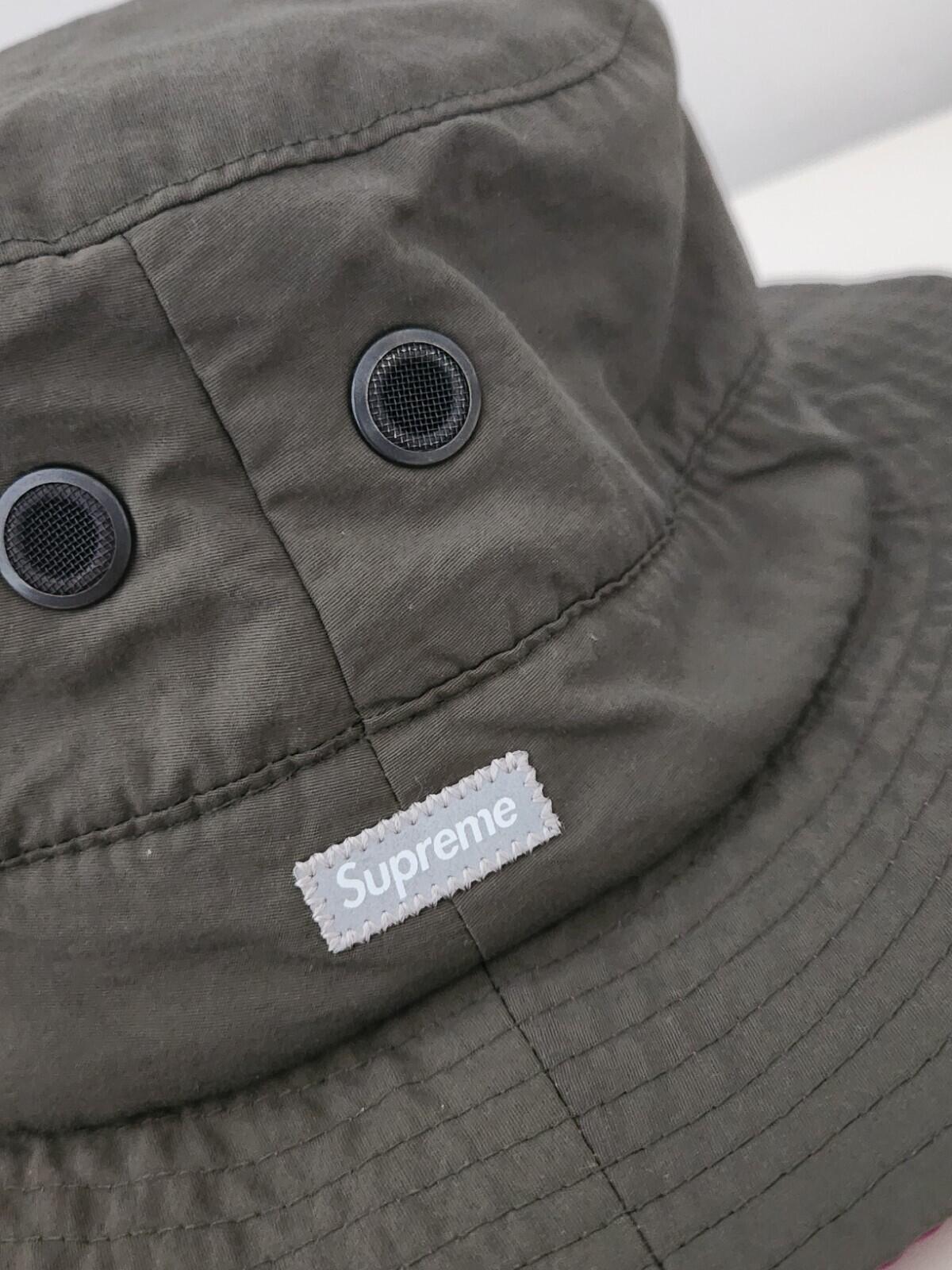 FW18 Supreme Contrast Boonie Hat Olive Size S/M