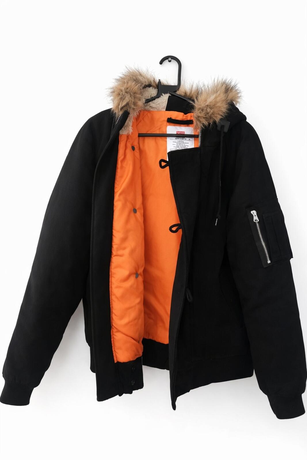 FW18 Supreme Wool N-2B Jacket Black Size L