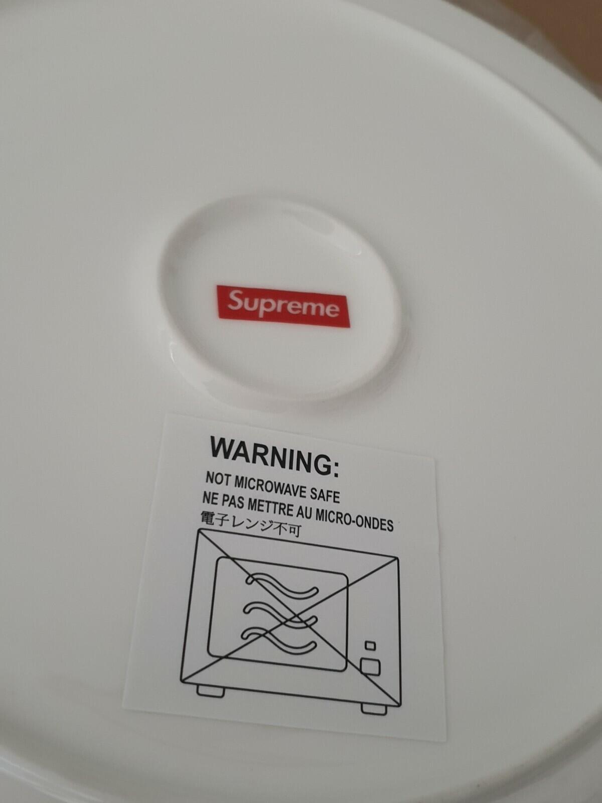 FW20 Supreme Watch porcelain plate black New in original packaging