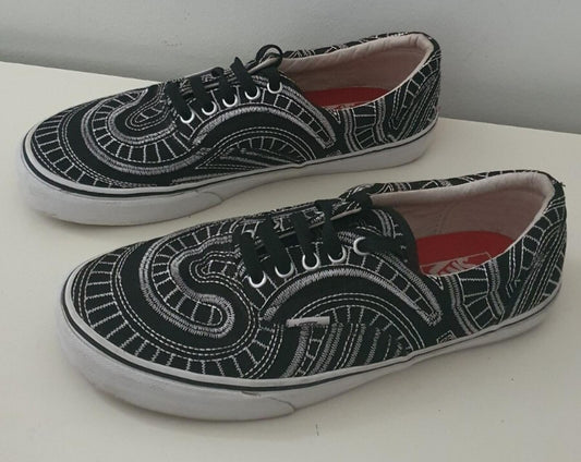 SS14 Supreme x Vans Era Spiral US 10 UK 9 EUR 43 Black Trainers Vintage Shoes