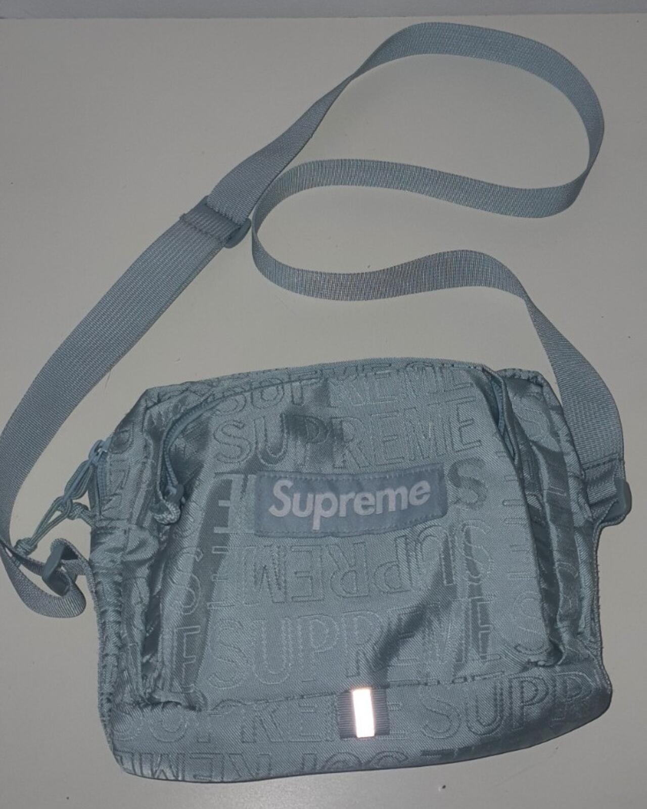 SS19 Supreme Umhängetasche Eisblau Cordura-Gewebe Hellblau
