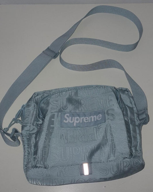 SS19 Supreme Ice Blue bandolera de tela Cordura Azul claro