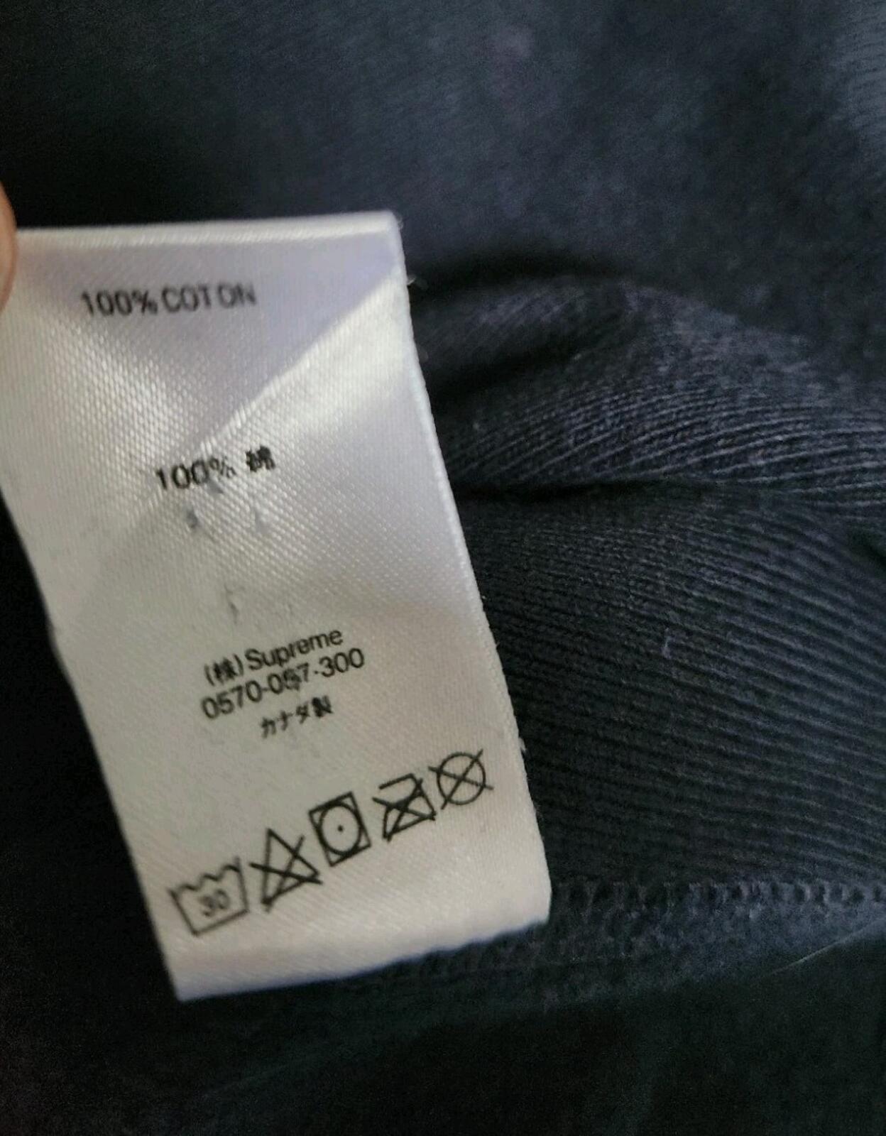 SS19 Supreme Apple Hooded Sweatshirt Navy Hoodie Size L Large