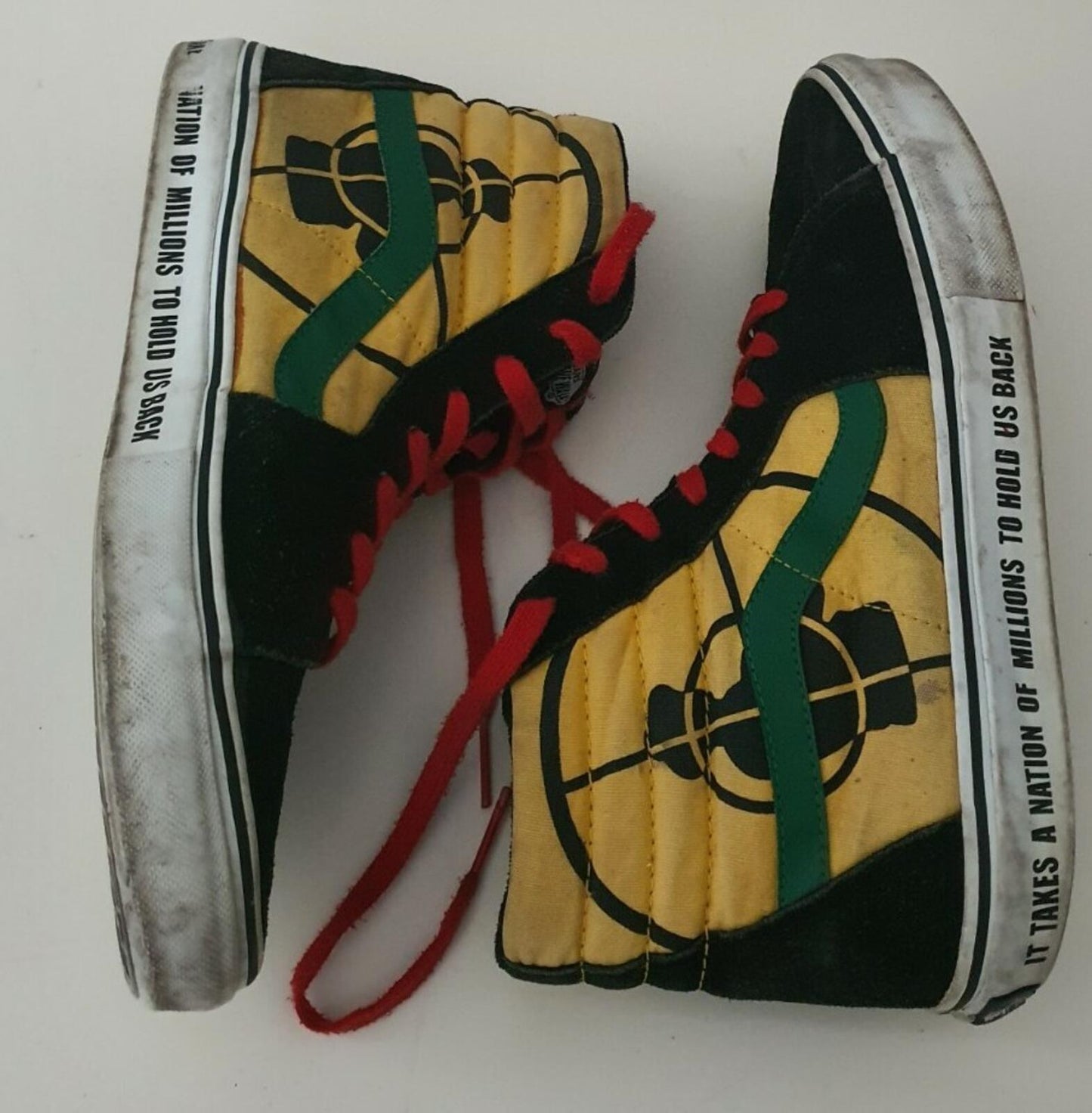 SS06 Supreme Vans Public Enemy Sk8-Hi US Mens US 9 UK 8 EUR 42 2006 vintage