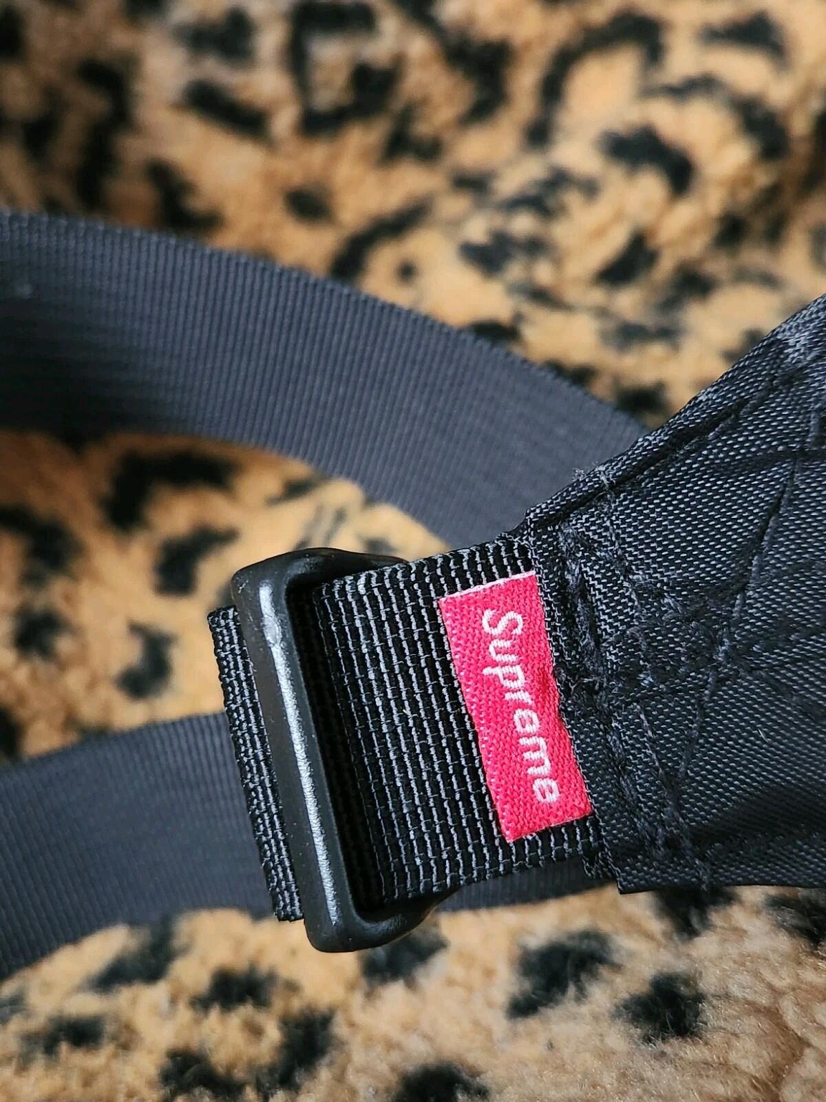 FW17 Supreme Leopard Fleece Backpack Bag Yellow