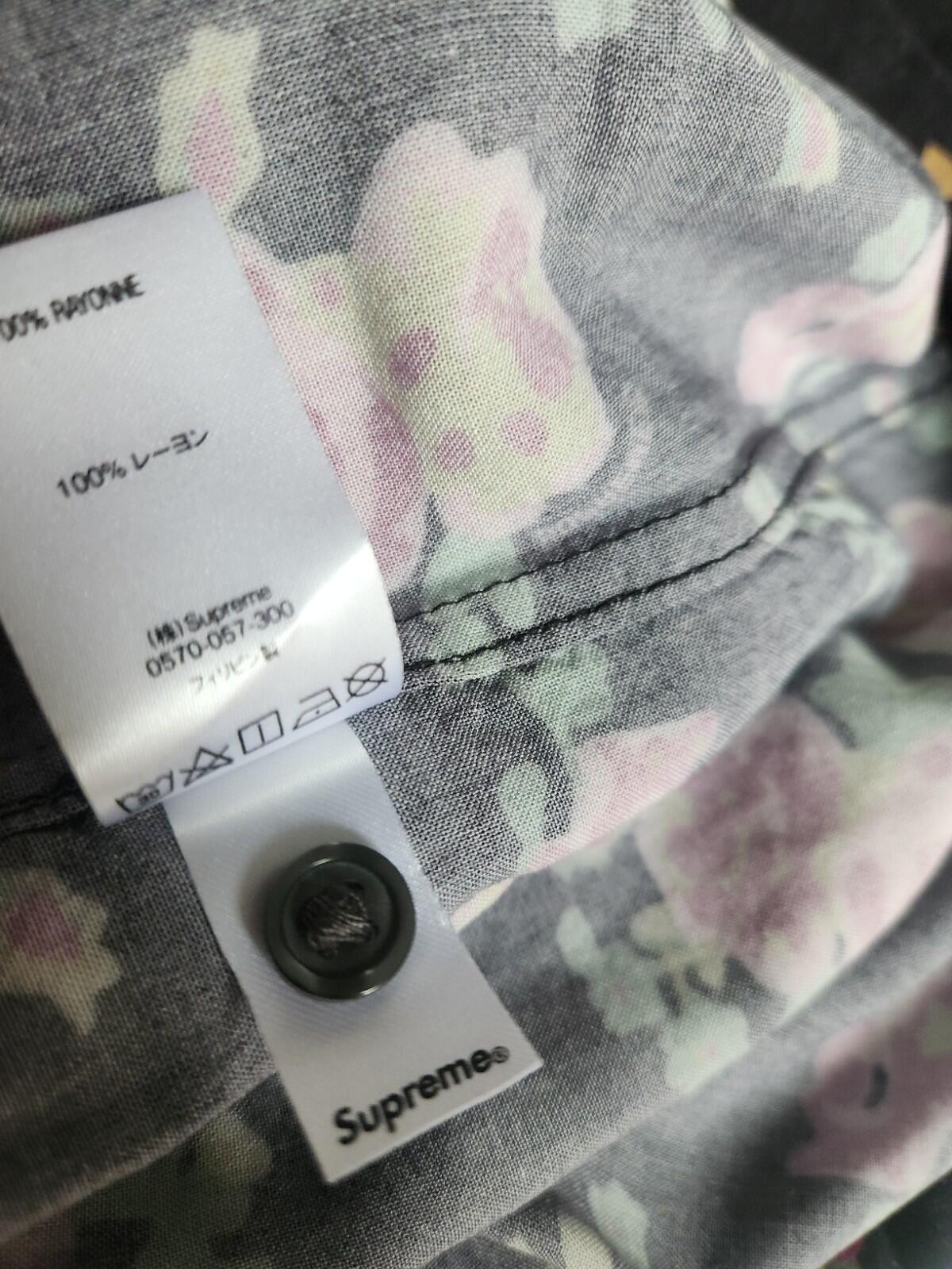 SS20 Supreme Floral Rayon S/S Shirt size L large Black