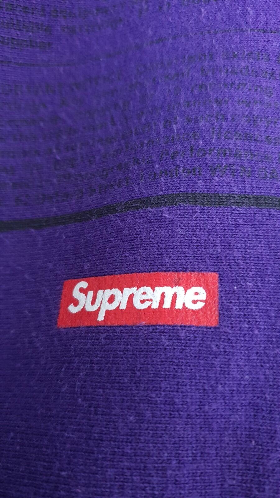 SS16 Supreme x Black Sabbath Hooded Sweatshirt Purple Size L