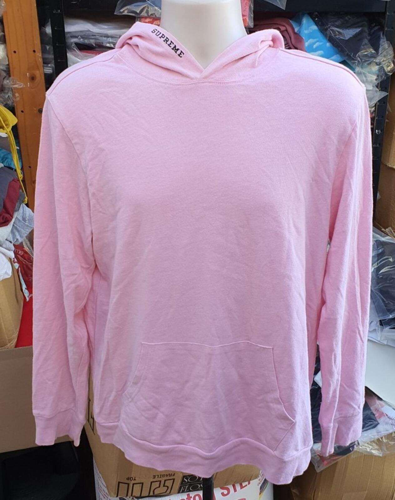 SS15 Supreme Mini Harvard Kapuzen-Langarmshirt Hoodie Pink Größe M