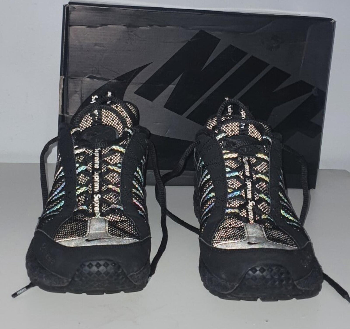 FW17 Supreme x Nike Air Humara '17 Sportschuhe Schwarz Größe US 10 UK 9 EU 44 Los