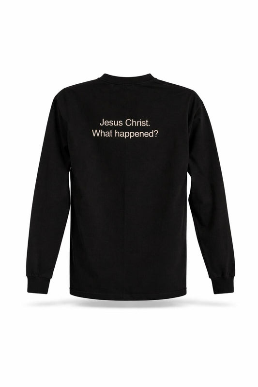 Camiseta de manga larga Supreme KIDS Blunt negra T-shirt Jesucristo SS15