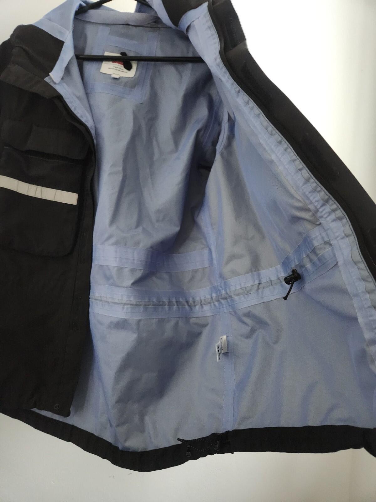 FW14 Supreme Hi Vis Taped Seam Jacket Black Waterproof Breathable Vintage Coat