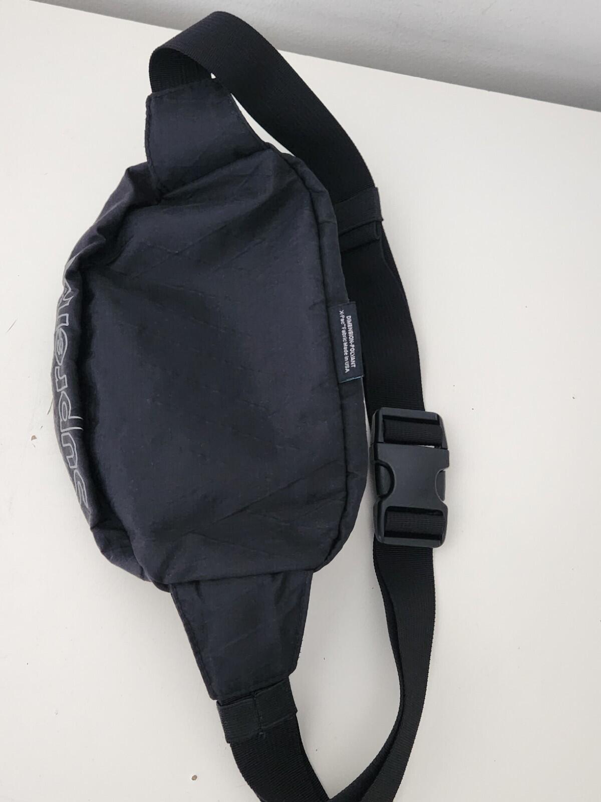 FW18 Supreme Hüft-Schultertasche Wasser- und abriebfest Schwarz 1x benutzt