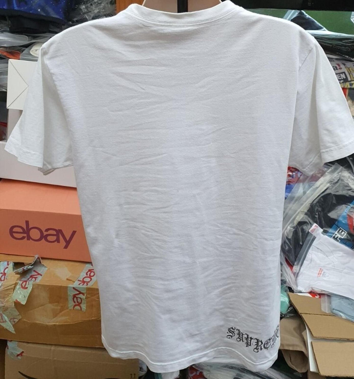 FW13 Supreme Anti Establishment white Tee size large T-Shirt vintage 2013 Rare