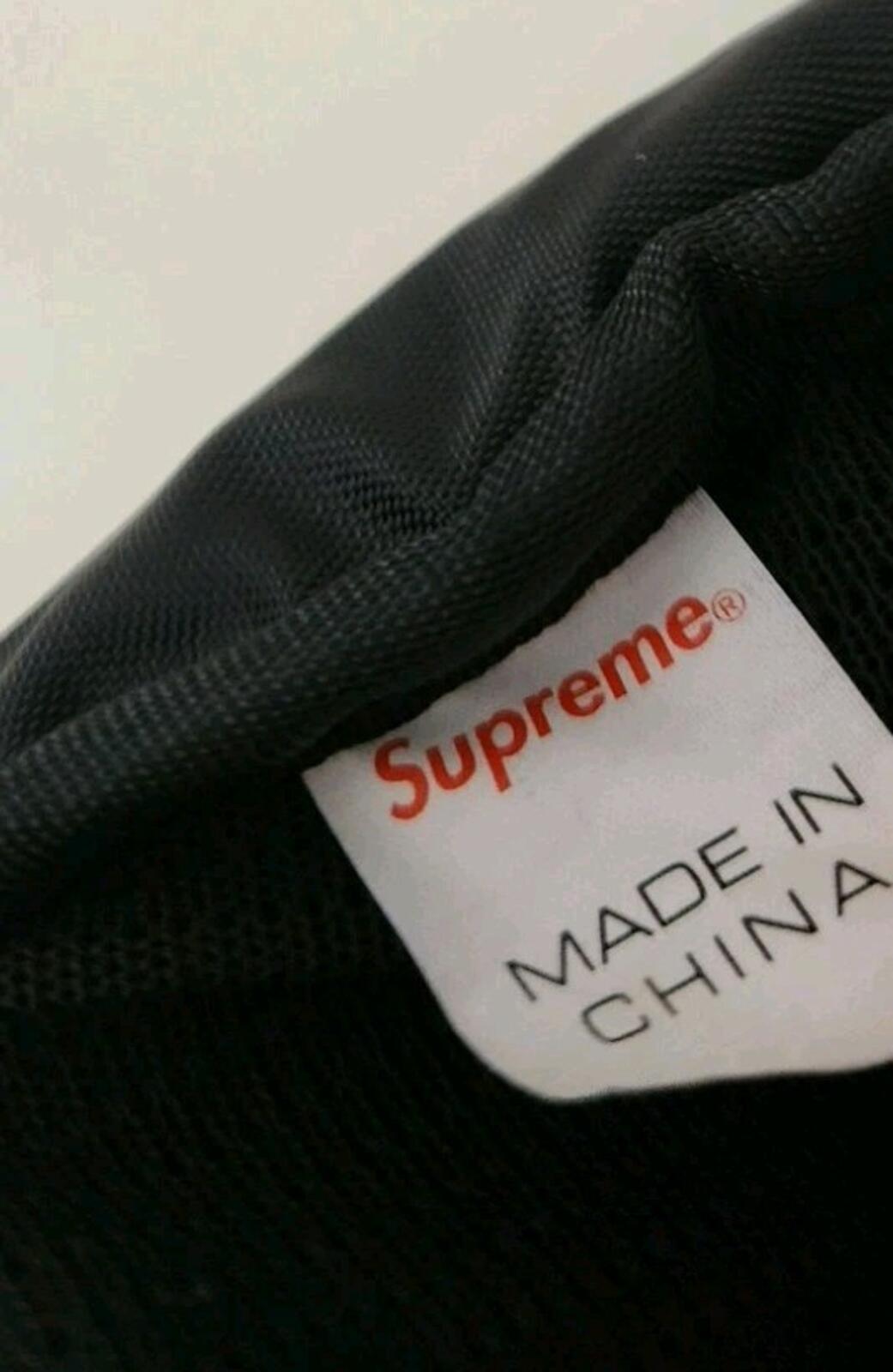 FW17 Supreme shoulder bag black Box Logo Cordura Fabric