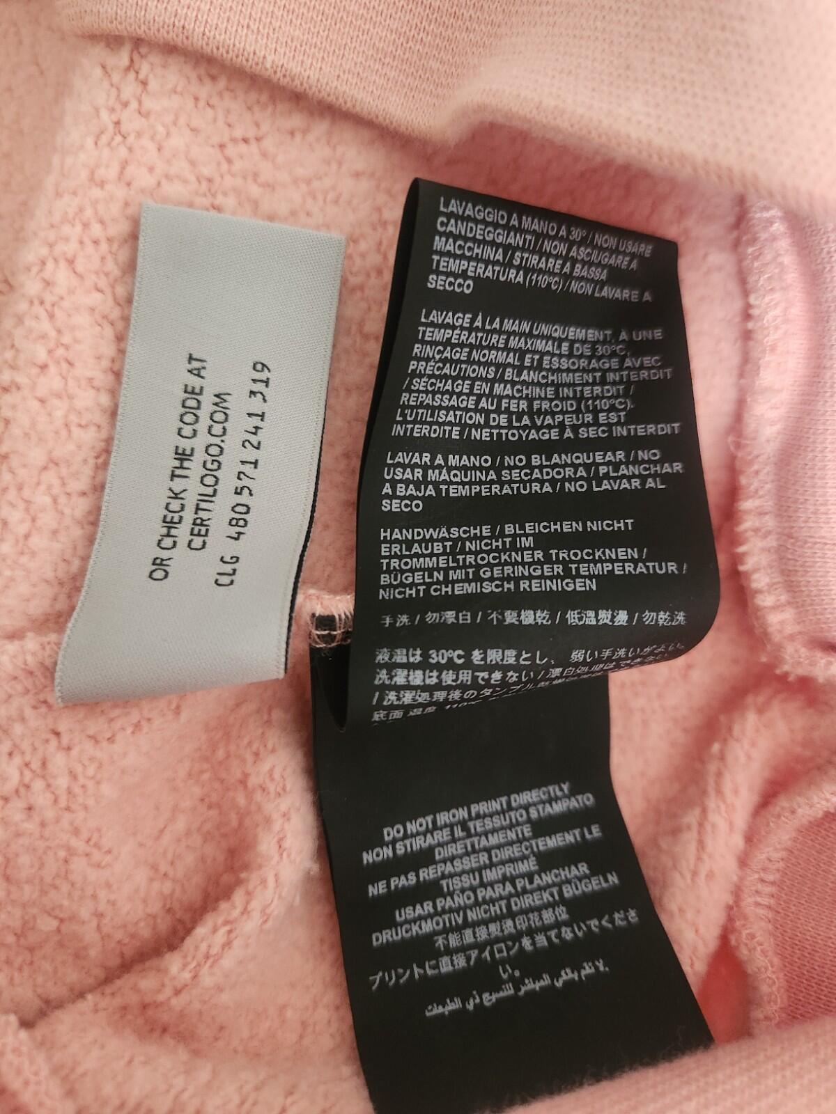 PALM ANGELS Ibiza Sprayed Hoodie Lachs Hoody 460 $ Kapuzenpullover S klein