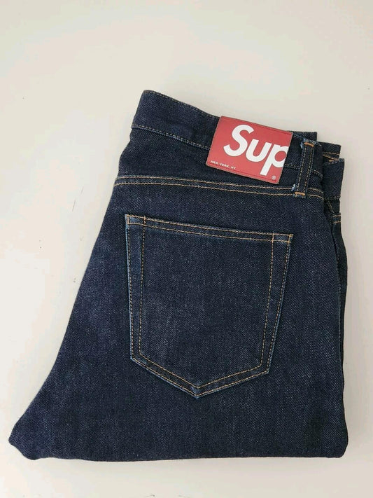 Supreme Indigo Slim Jeans Größe 32 Jean Made In Japan Hose W32 L32