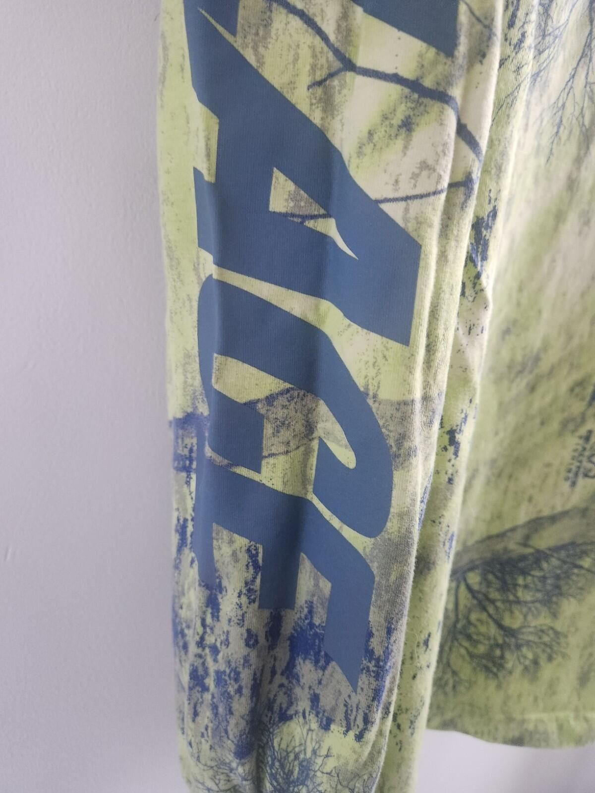 SS19 Palace Realtree Fishing Long Sleeve T-shirt Green Tee Top Size M Medium