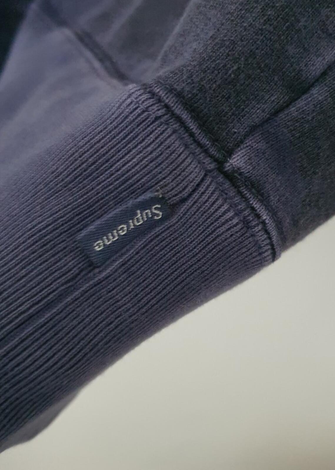 SS16 Supreme Burroughs Hooded Sweatshirt size XL navy hoodie