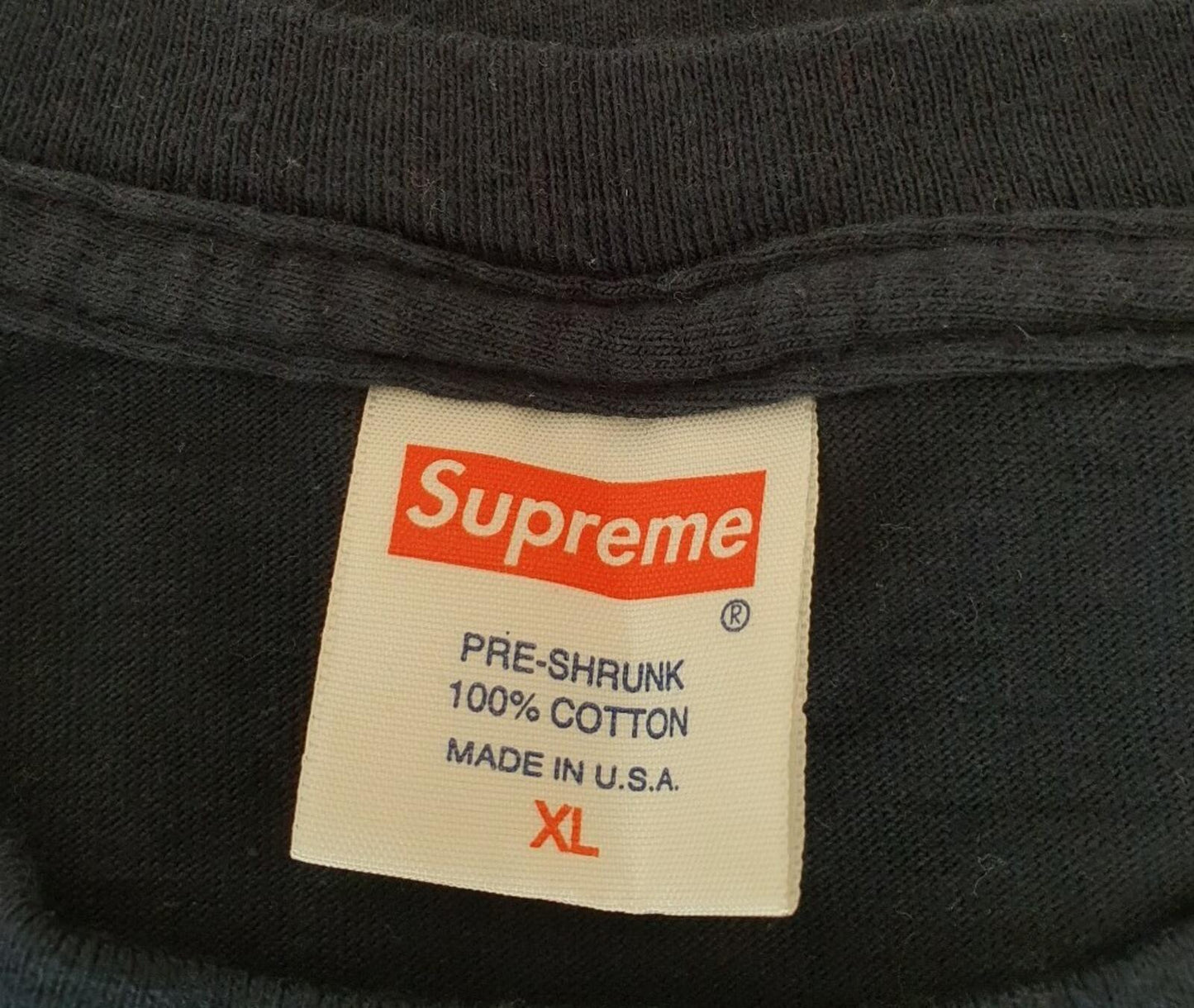 SS12 Supreme Sideways logo tee size XL navy t-Shirt