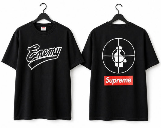 Camiseta SS06 Supreme x Public Enemy Negra Talla L