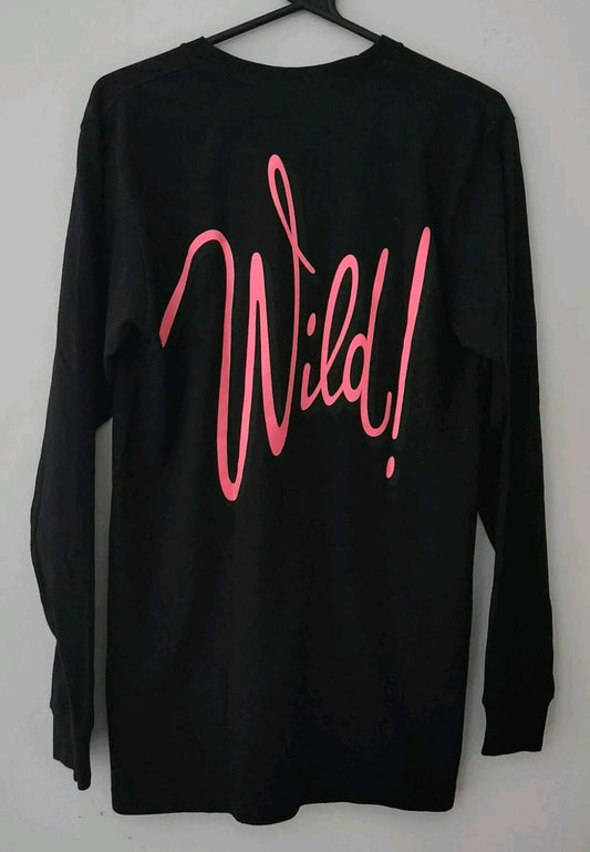 SS16 Supreme Wild L/S Tee Black Camiseta de manga larga talla M mediana