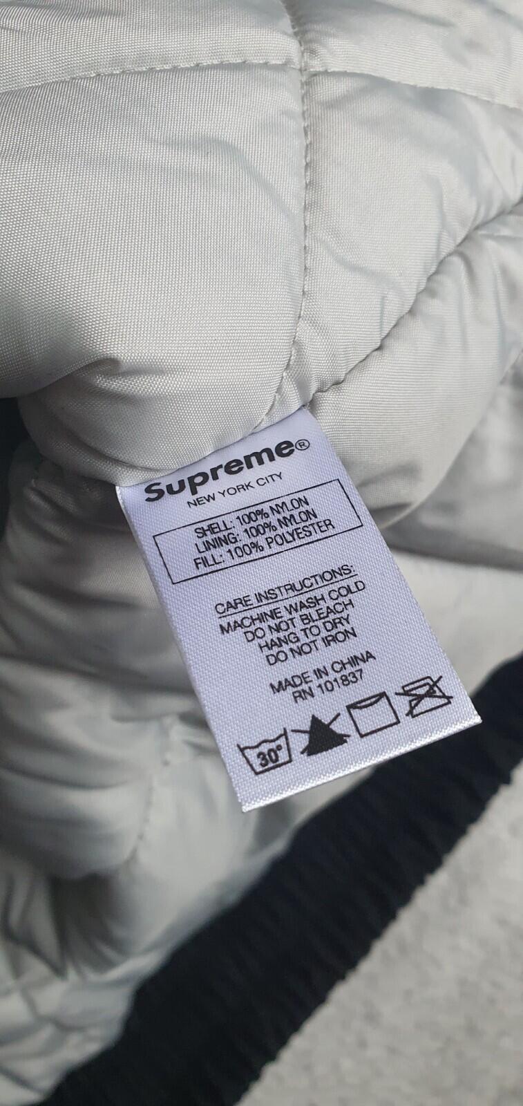 SS18 Supreme Sleeve Script Sideline jacket size L Large water resistant black