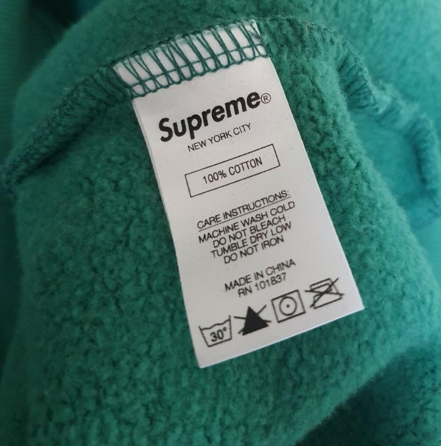 SS20 Supreme Metallic Rib Hooded Sweatshirt Size XL