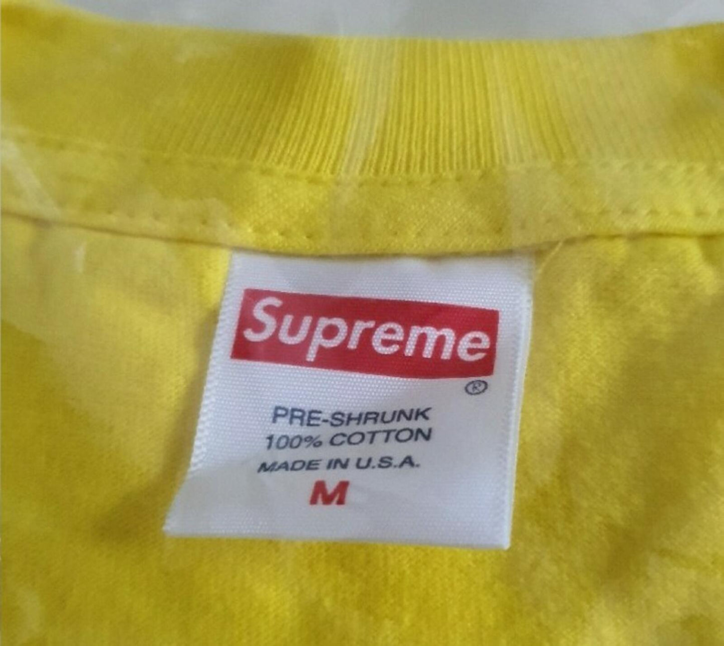 FW19 Supreme Aguila Tee Amarillo Talla M