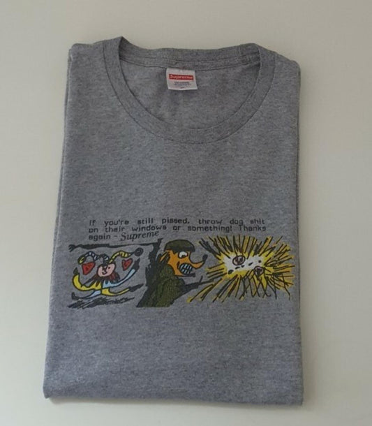 FW17 Supreme Dog Shi* camiseta gris talla XL