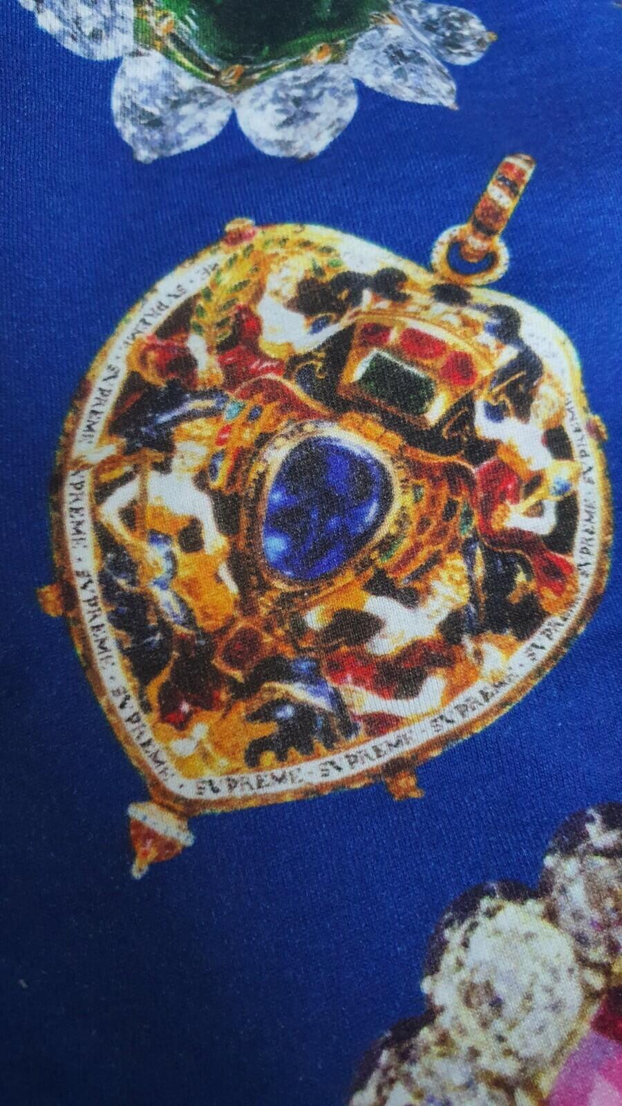 FW17 Supreme Jewels Kapuzenpullover Royalblau Größe M