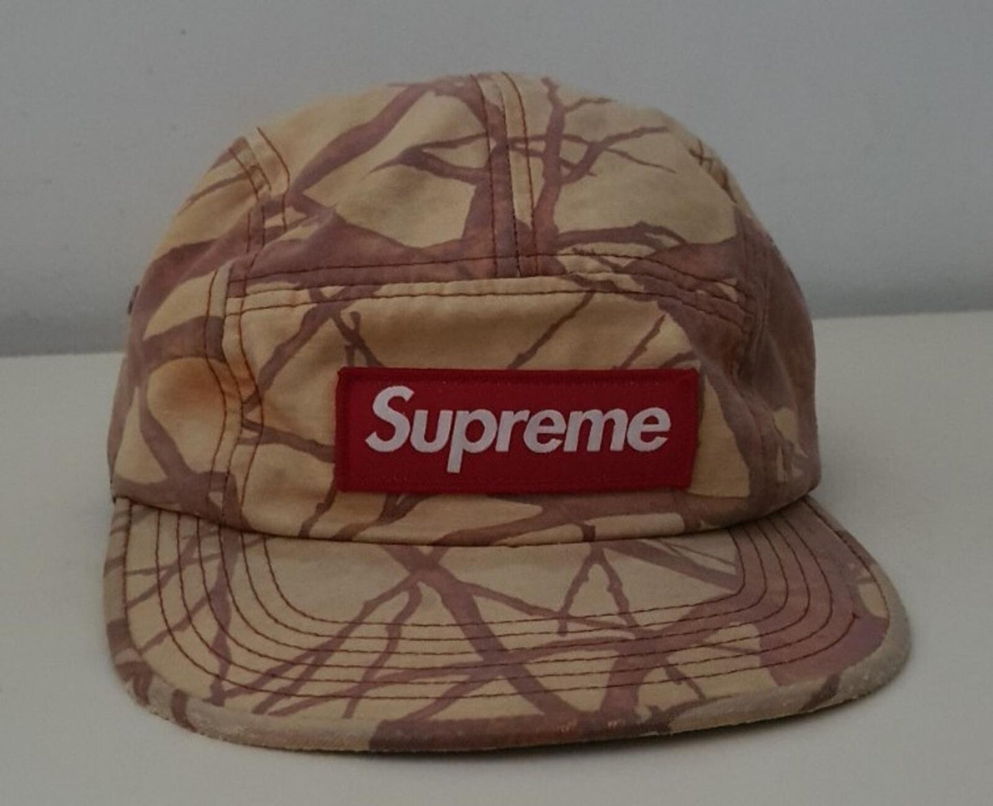 FW12 Supreme Tree Camo camp cap vintage hat from 2012 red box logo Very Rare