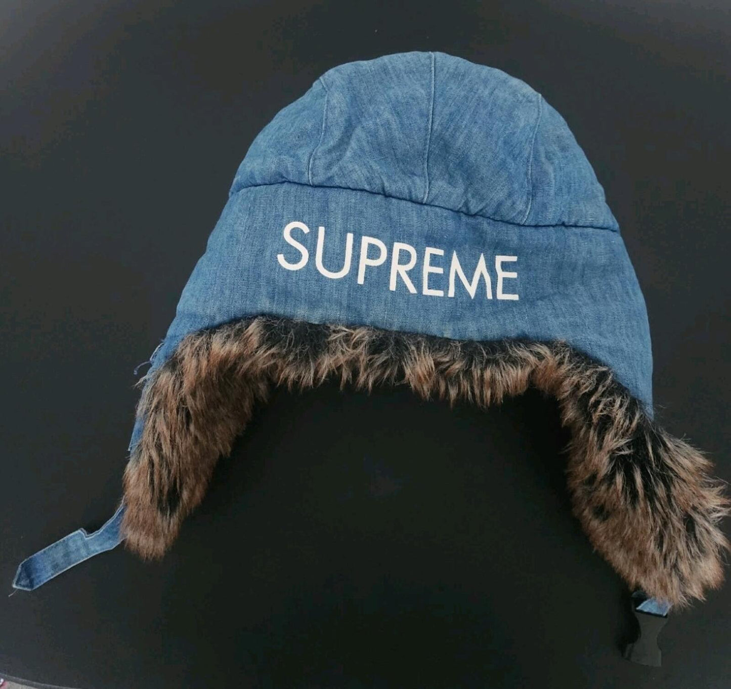 FW10 Supreme Denim Trooper Hat Blue
