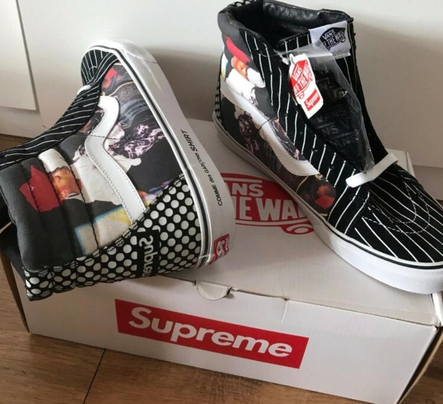 SS14 Supreme x Vans Comme Des Garçon CDG Sk8-Hi Reissue US 10 UK 9 EU 43 Vintage