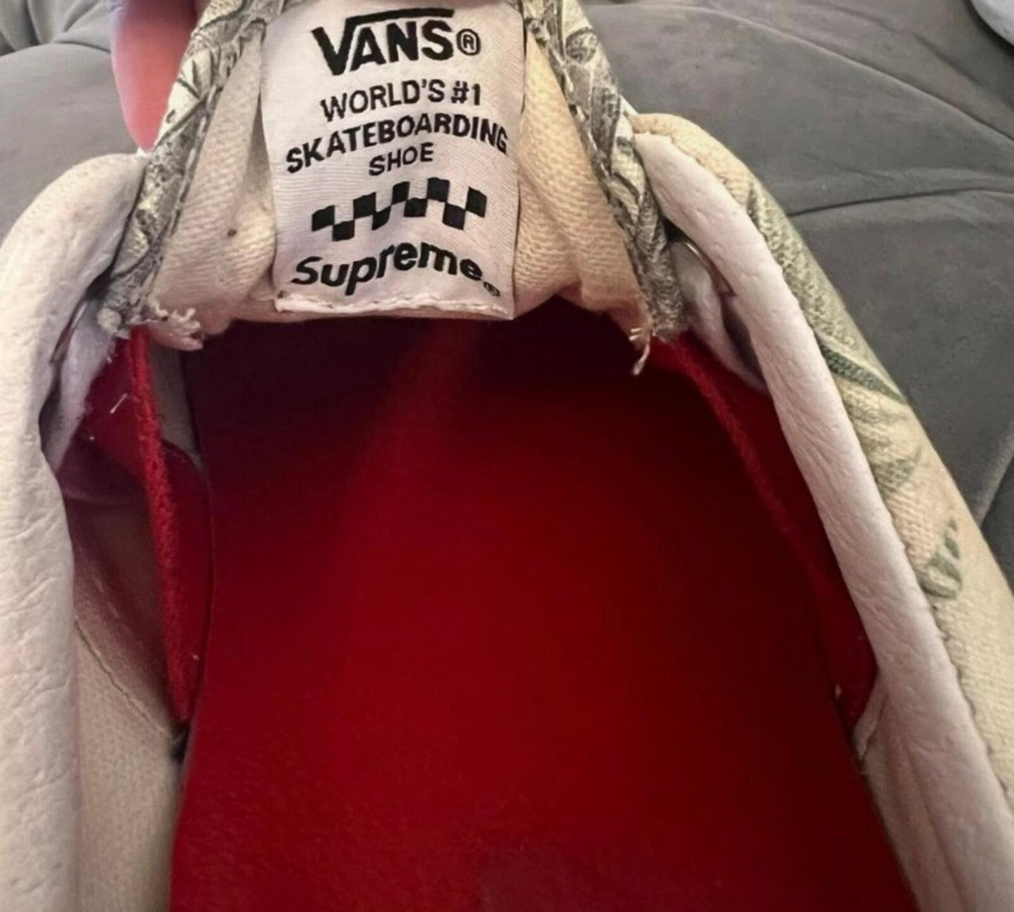 SS23 Supreme Vans Dollar Skate Era UK 10 US 11 EU 44.5 Trainers