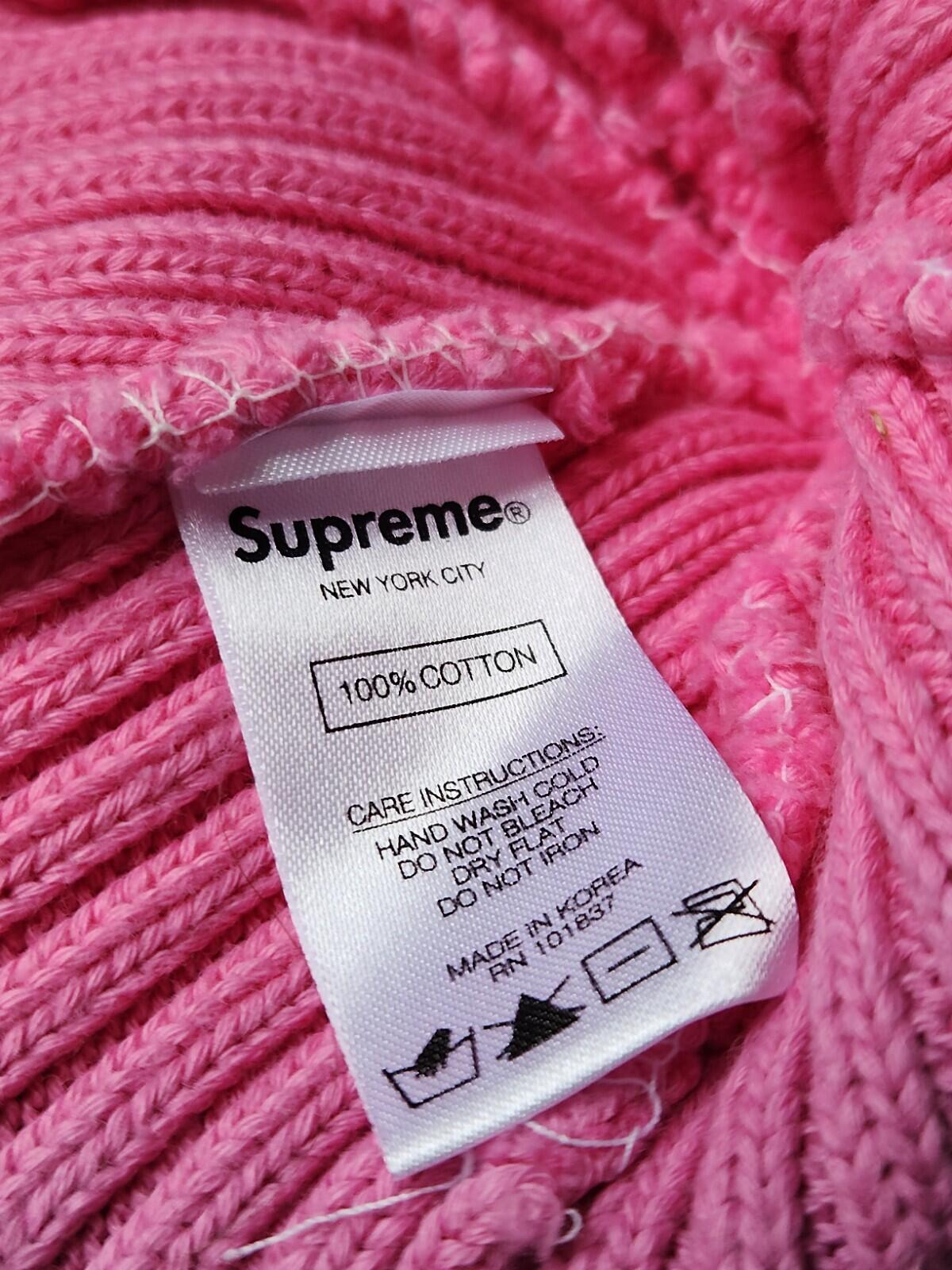 SS19 Supreme Dyed Beanie Pink Tie Dye Hat Small Box Logo Made In Korea