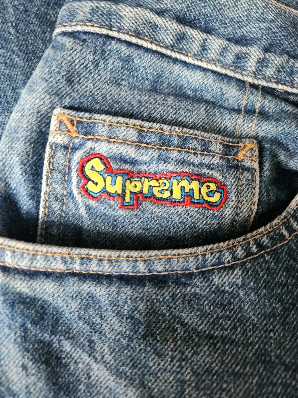 SS15 Supreme Denim Skate Jeans Größe 32 W32 L27 GEÄNDERT Mark Gonzales Gonz